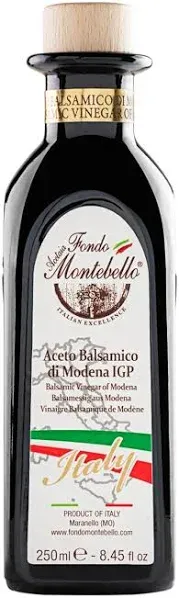 Balsamic Vinegar of Modena 8.45 fl.oz. (250ml), IGP-Certified Dense Balsamic Vinegar with a Bold, Sweet-and-Sour Taste - Product from Italy