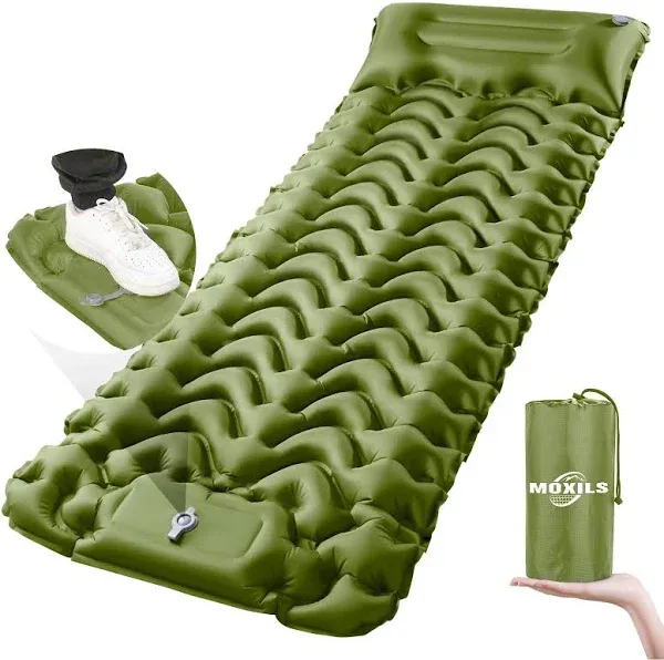 Sleeping Pad, Ultralight Inflatable Sleeping Pad for Camping, Built-in Pump, ...