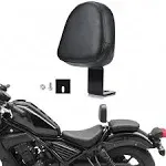 Factory 43 Driver Rider Sissy Bar Backrest Cushion Pad for Touring Road Gilde Fltr