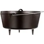 Lodge Pre Seasoned Cast Iron Deep Camp Dutch Oven with Lid 10 Qt Size 14