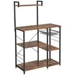 VASAGLE Industrial Brown Bakers Rack with Shelves KKS35X