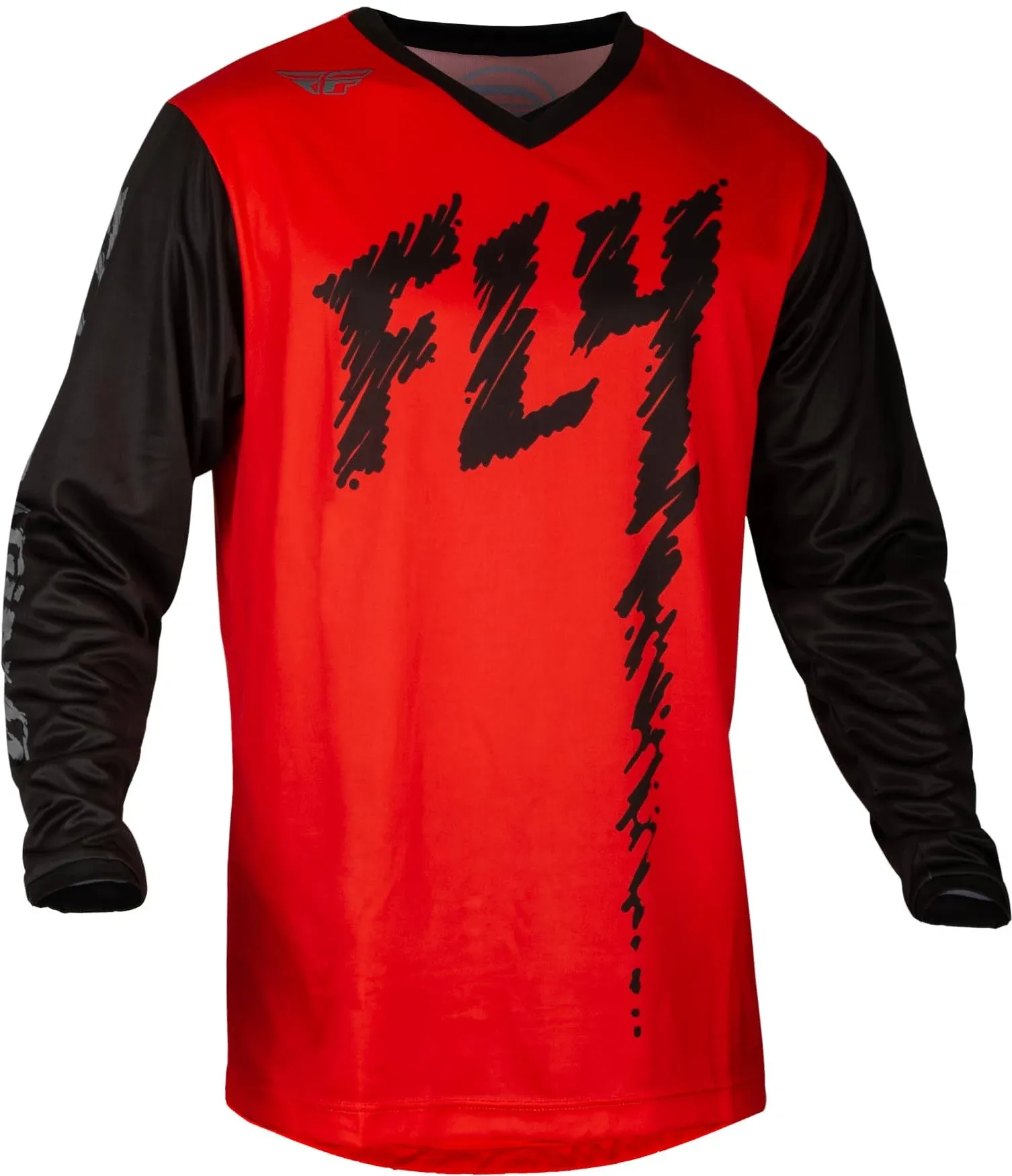 Fly Racing F-16 Youth Jersey (Red/Black/Grey, Youth Large)