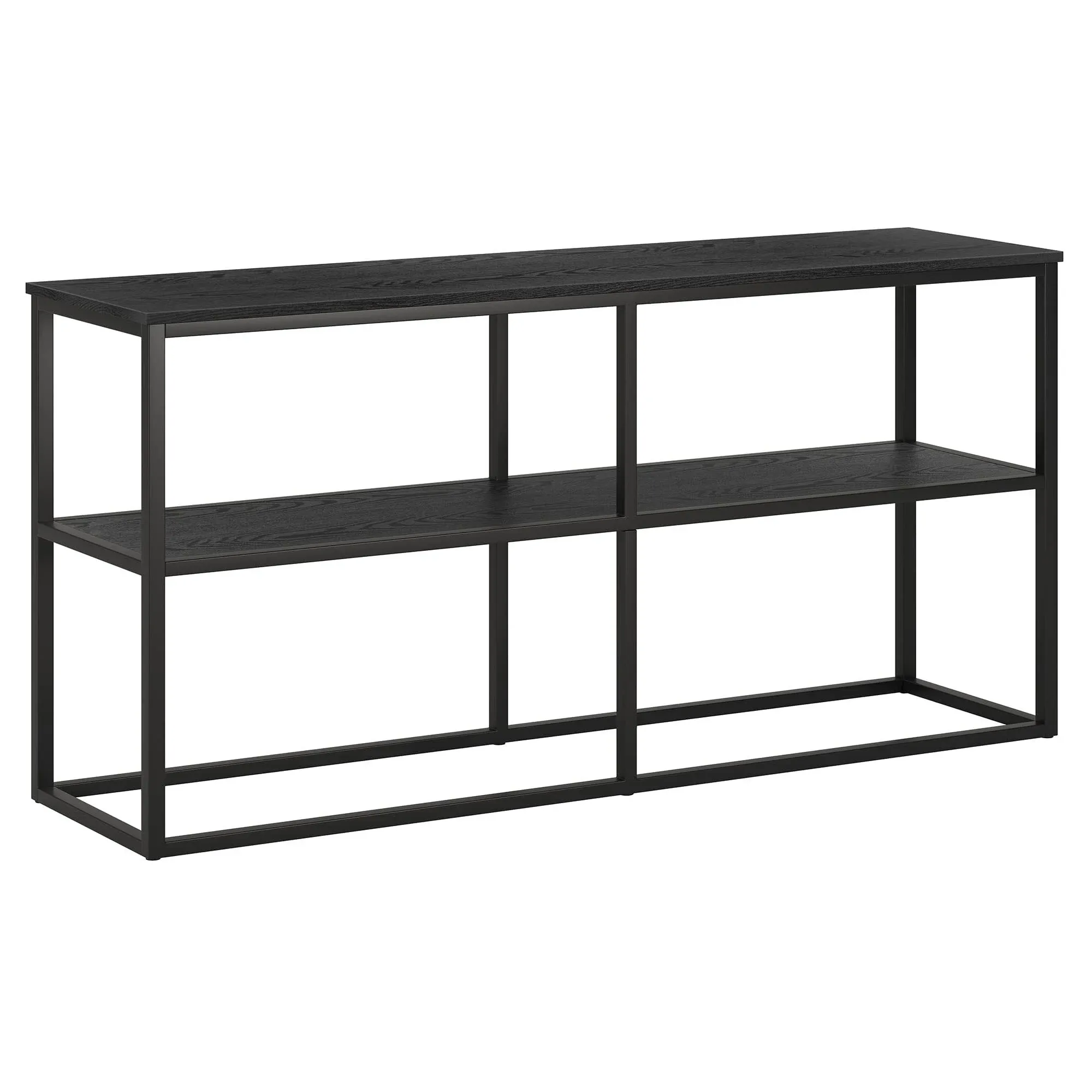 Brasier Rectangular TV Stand for TV's up to 65" in Black Grain