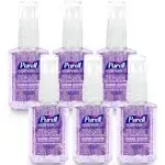 Purell Advanced Hand Sanitizer Gel Infused with Essential Oils, Calming Lavender, 2 fl oz Travel-Size Pump Bottle (Pack of 6), 3905-04-EC