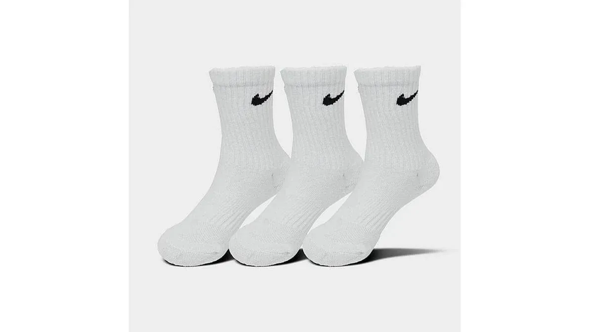 Nike Little Kids 6-Pk. Performance Crew Socks - Black - Size 4-5