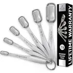 Zulay Kitchen Stainless Steel Measuring Spoons