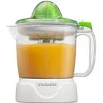 Proctor Silex Juicer Electric Citrus Juicer Machine, 34 oz., for Orange, Lemon, Grapefruit Juice, White and Green (66340)