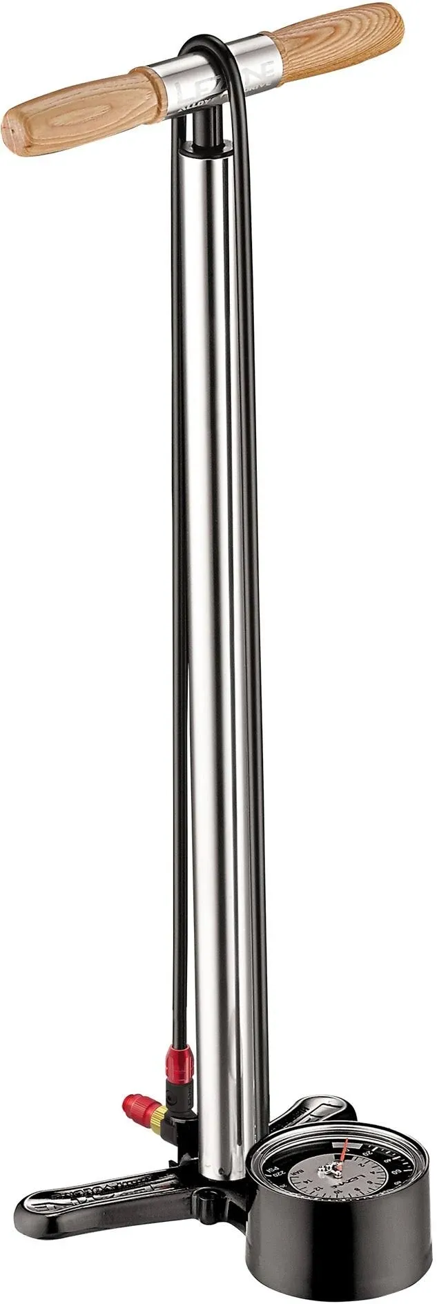 Lezyne Alloy Floor Drive Pump Standard Length: ABS-1 Chuck Silver