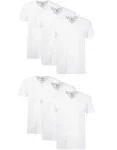 Hanes Men's Tagless V-Neck Undershirt, White, Medium - 6 count