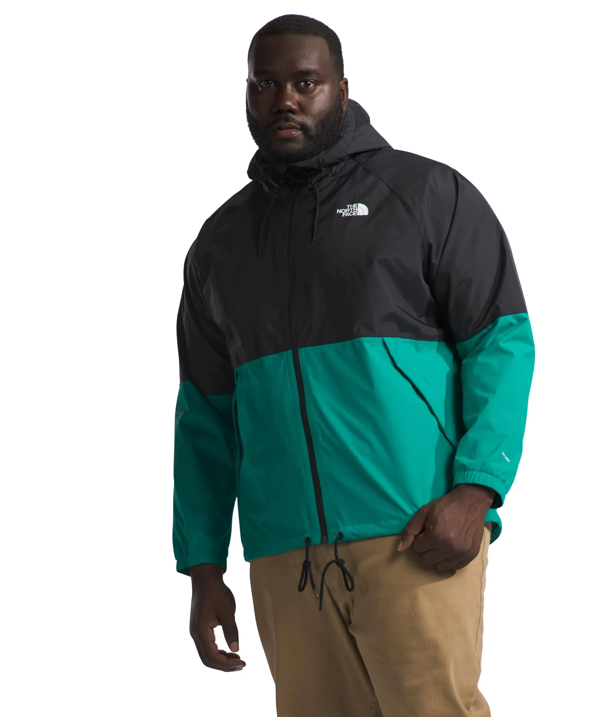 The North Face Men's Antora Rain Hoodie - Medium - TNF Black / Lichen Teal