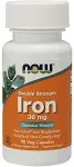 Now Foods - Iron, Double Strength, 36 mg, 90 Veg Capsules