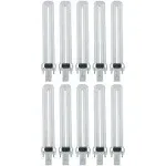 Sunlite 40512 PL13/SP65K Twin Tube 6500K Daylight 2-Pin (GX23) Base - 10 Pack