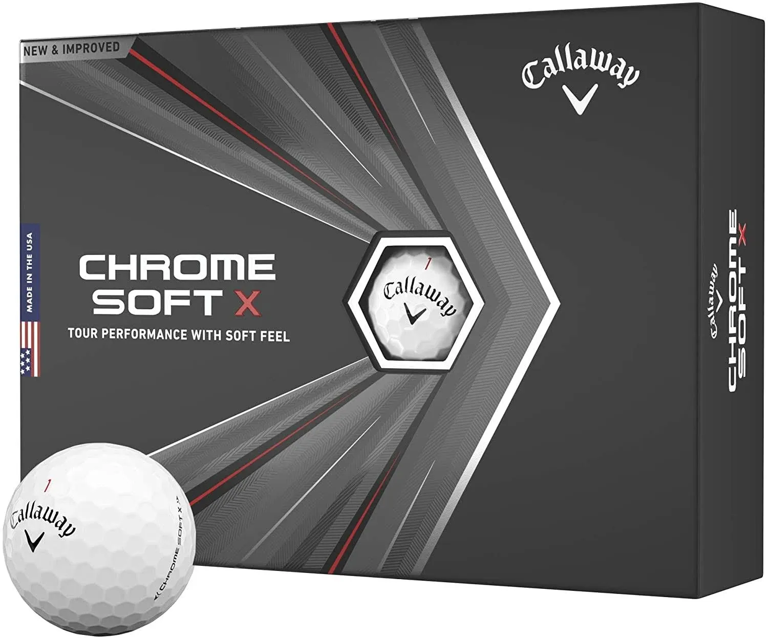 Callaway 2020 Chrome Soft x Golf Balls - White