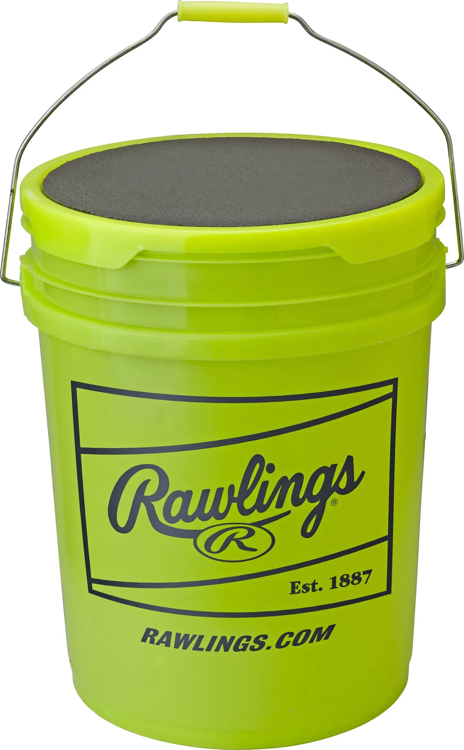 Rawlings 6 Gallon Empty Bucket Optic Yellow - 6 Pack