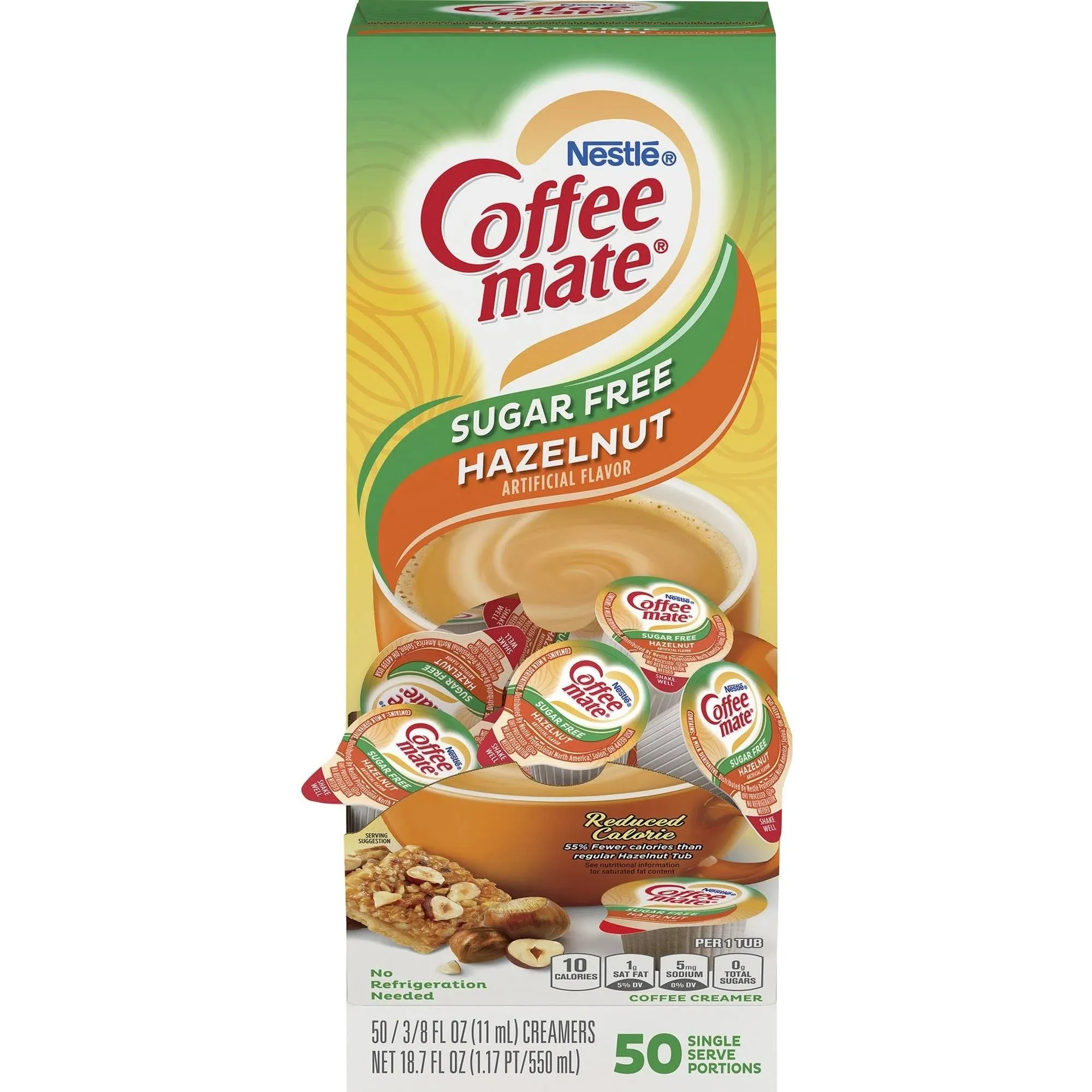 Coffee mate Sugar Free Hazelnut Creamer - Hazelnut Flavor - 0.38 