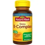 Nature Made Stress Vitamin B Complex with Vitamin C and Zinc Supplement Tablets for Immune Support - 75ct