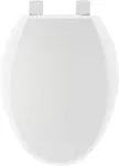 PROFLO PFTSEC2000 White Elongated Closed-Front Toilet Seat &amp; Lid SLOW CLOSE