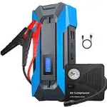 TIWKICH A11 Jump Starter Pack with Air Compressor, A11-2000a+air compressor 