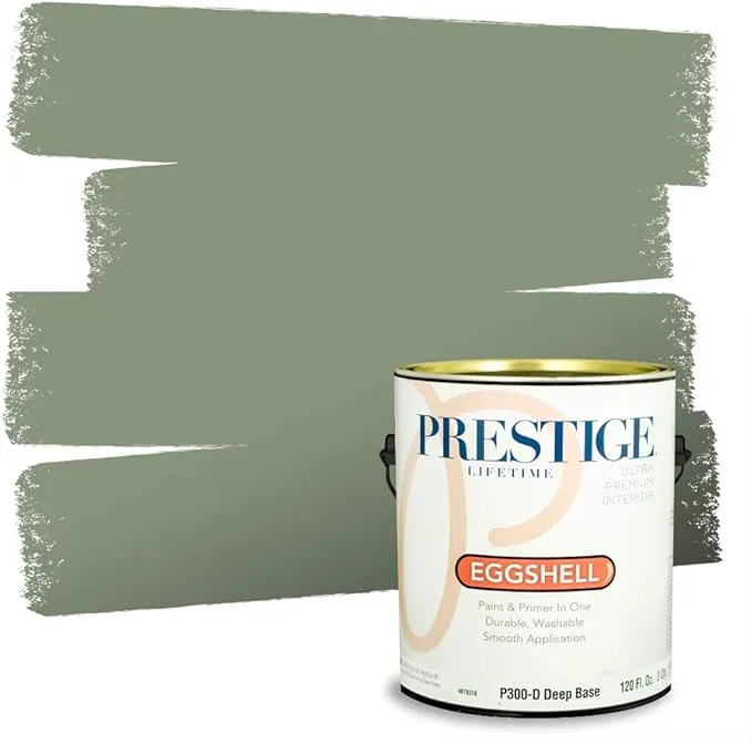 PRESTIGE Interior Paint and Primer in One, Garden Sage, Eggshell, 1 Gallon