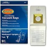 18 Hoover Windtunnel Upright Type Y Vacuum Bags by Envirocare (Micro-filtration)