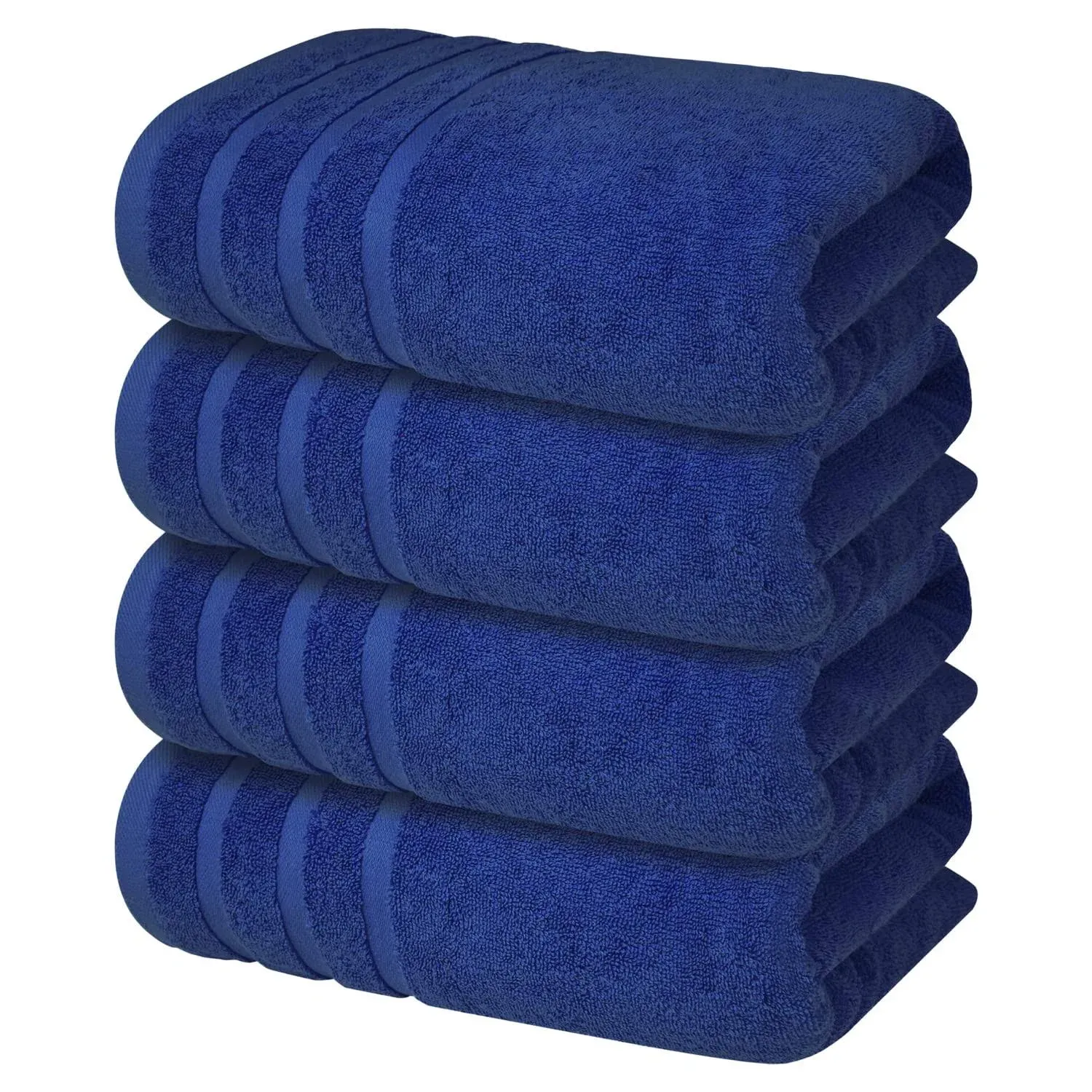 Premium Navy Blue Bath Towels Large - 700 GSM 100% Cotton Towel Set 27x54 Pack