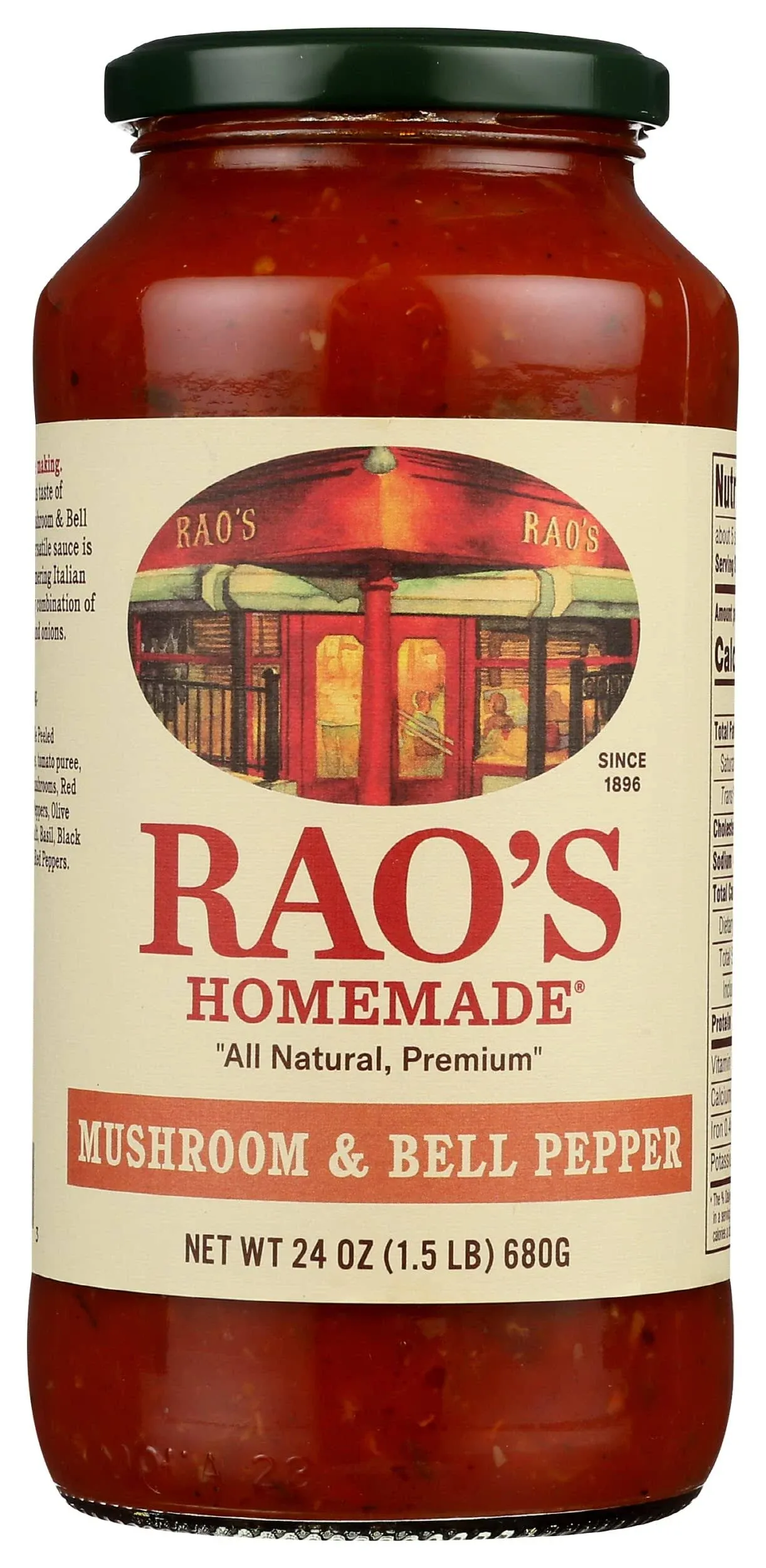 Raos Homestyle Sausage and Mushroom Sauce, 24 Ounce -- 6 per case