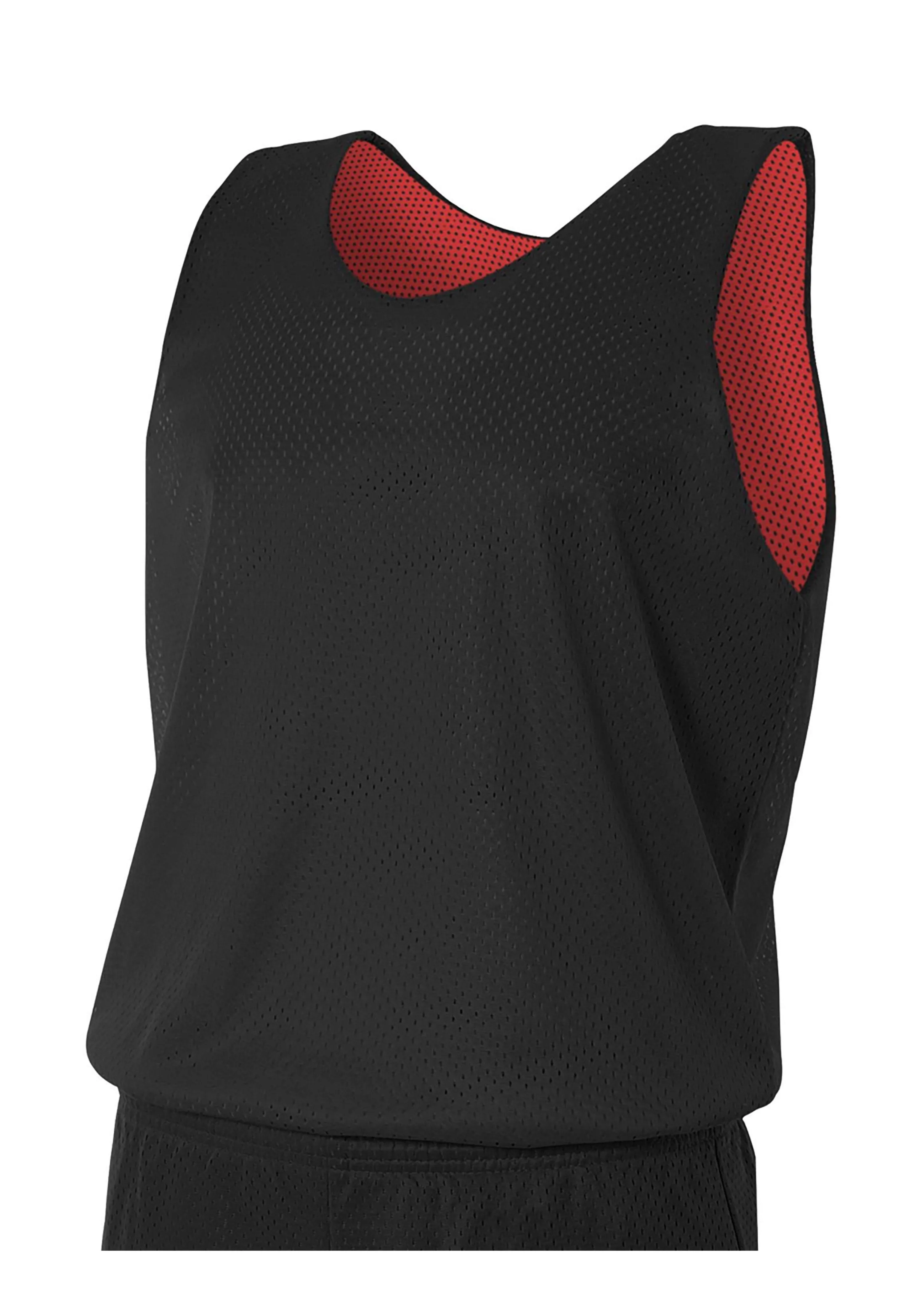 A4 NF1270 Men Reversible Mesh Tank Black/Red S