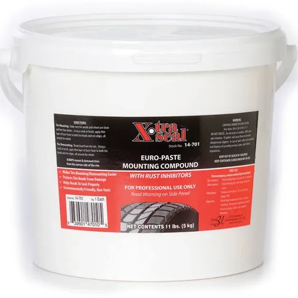 Euro Paste, 11lb (5 kg) X-tra Seal Euro-Paste White, 14-701 Tire Mounting lube