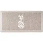 Martha Stewart Aloha Modern Pineapple Anti-Fatigue Air-Infused Kitchen Mat, Coffee Brown, 19.6"x39"