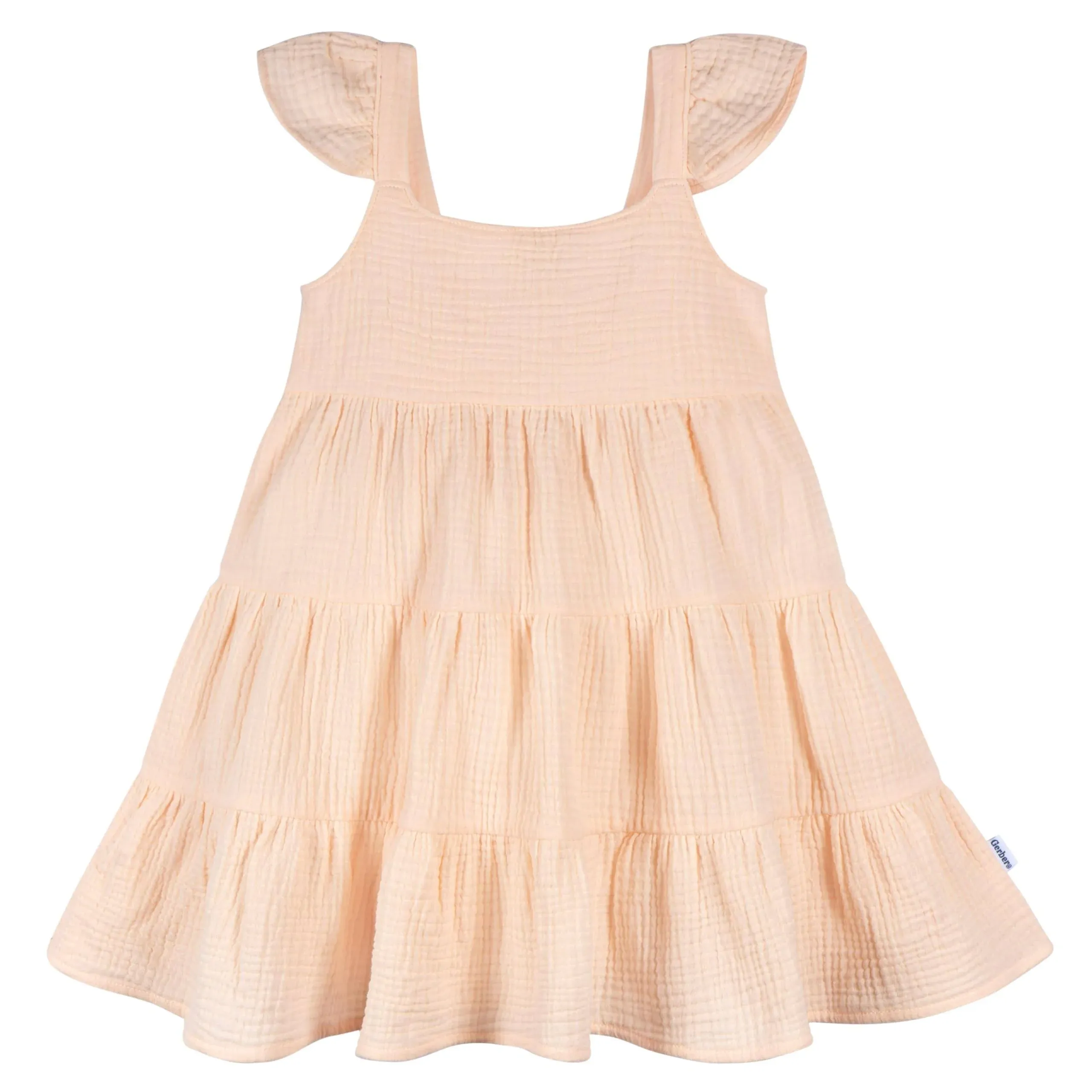 Gerber Toddler Girls' Sleeveless Gauze Dress - Blush - 4T