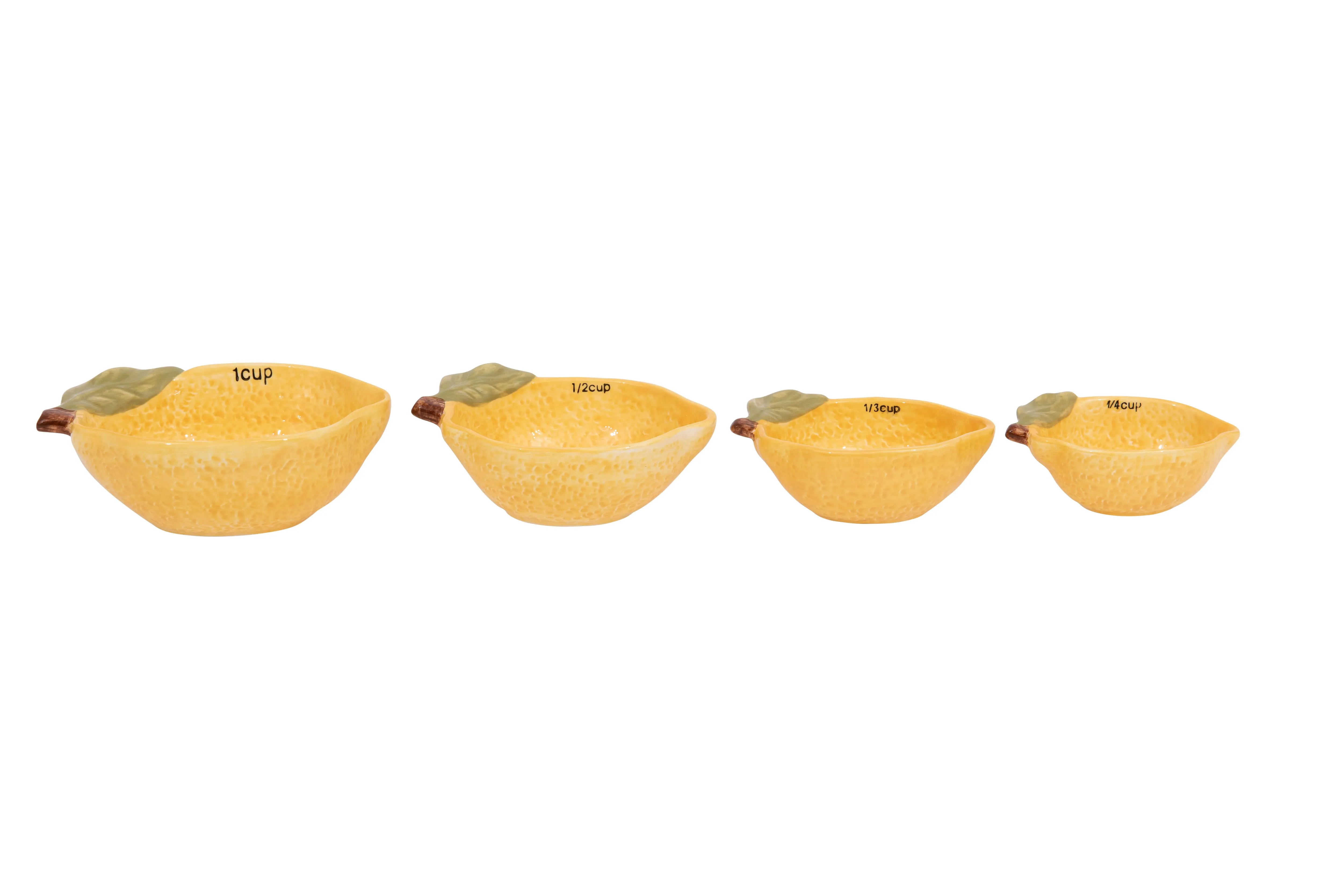 Lemon Shaped Measuring Cups (Set of 4 Sizes)