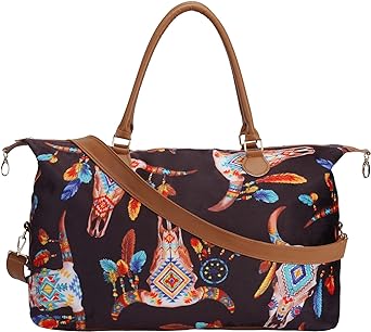 XinblueCo Atzec Weekender Bag Travel Duffel Bag for Women Large Atzec Tote ...