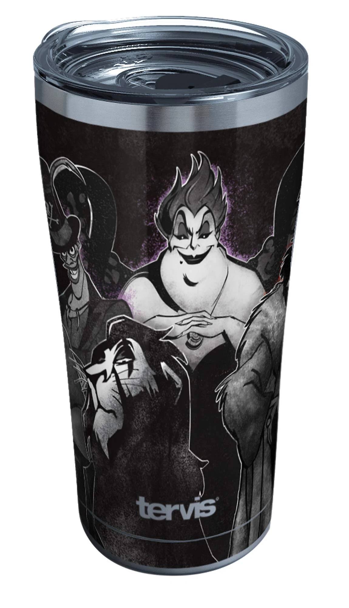 Tervis Stainless Steel Triple Walled Disney Villains Insulated Tumbler Cup Keeps Drinks Cold & Hot, 20oz, Group, 1 Count (Pack of 1)