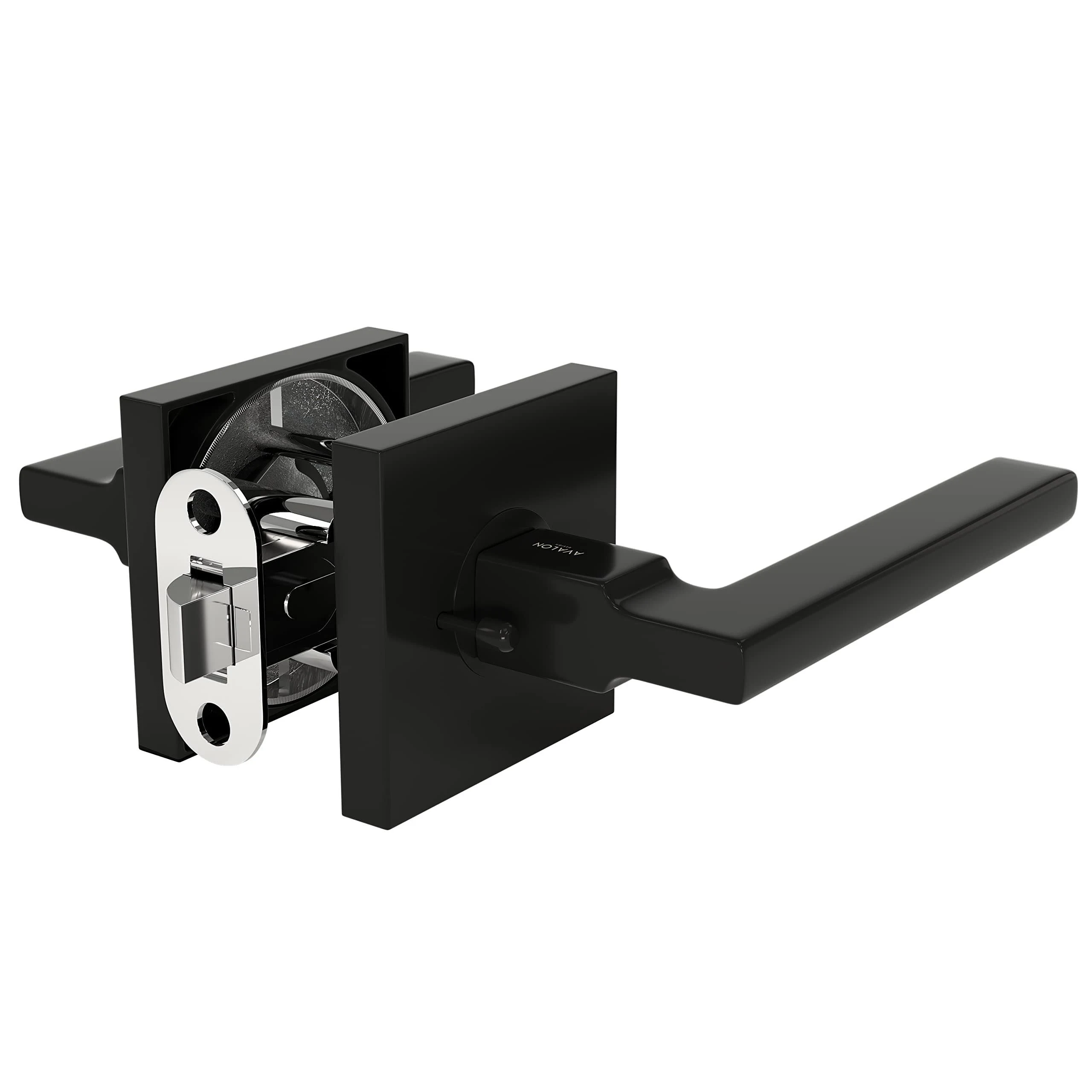 AVALON 0630 - Modern Door Handle (Privacy / Passage) in Matte Black Finish