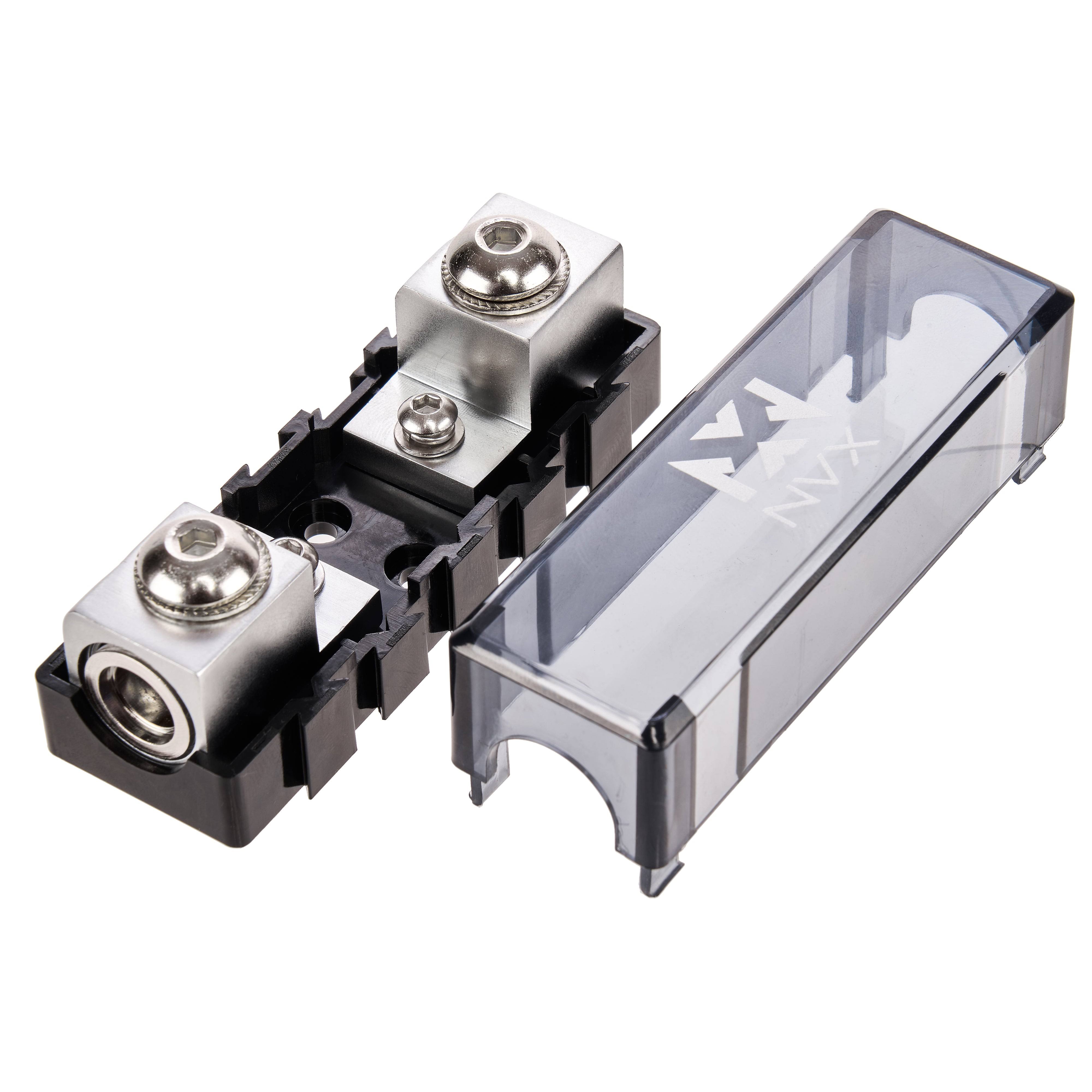 NVX XFMANL 0/4 Gauge AWG ANL/Mini-ANL Modular Linkable in-ine Fuse Holder for Car Audio and Marine Audio