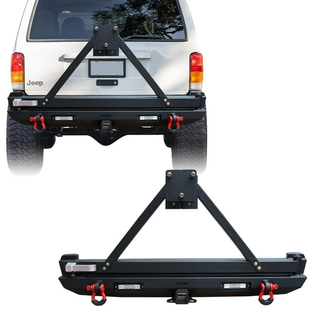 Vijay Rear Bumper Compatible with 1984-2001 Cherokee XJ