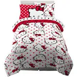 NIB Hello Kitty 5 Piece Reversible Bed Set Twin Comforter &amp; Sheets USA Seller