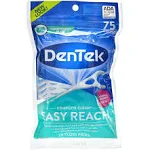 Floss Picks Complete Clean Easy Reach Advanced Fluoride Coating, 75-Count 6-Pack