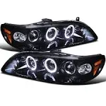 Spec-D Tuning 1998-2002 Honda Accord Projector Headlights - Smoke & Glossy Black