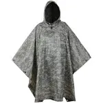 USGI Industries Military Style Poncho Multi Use Rip Stop Camouflage Rain Poncho