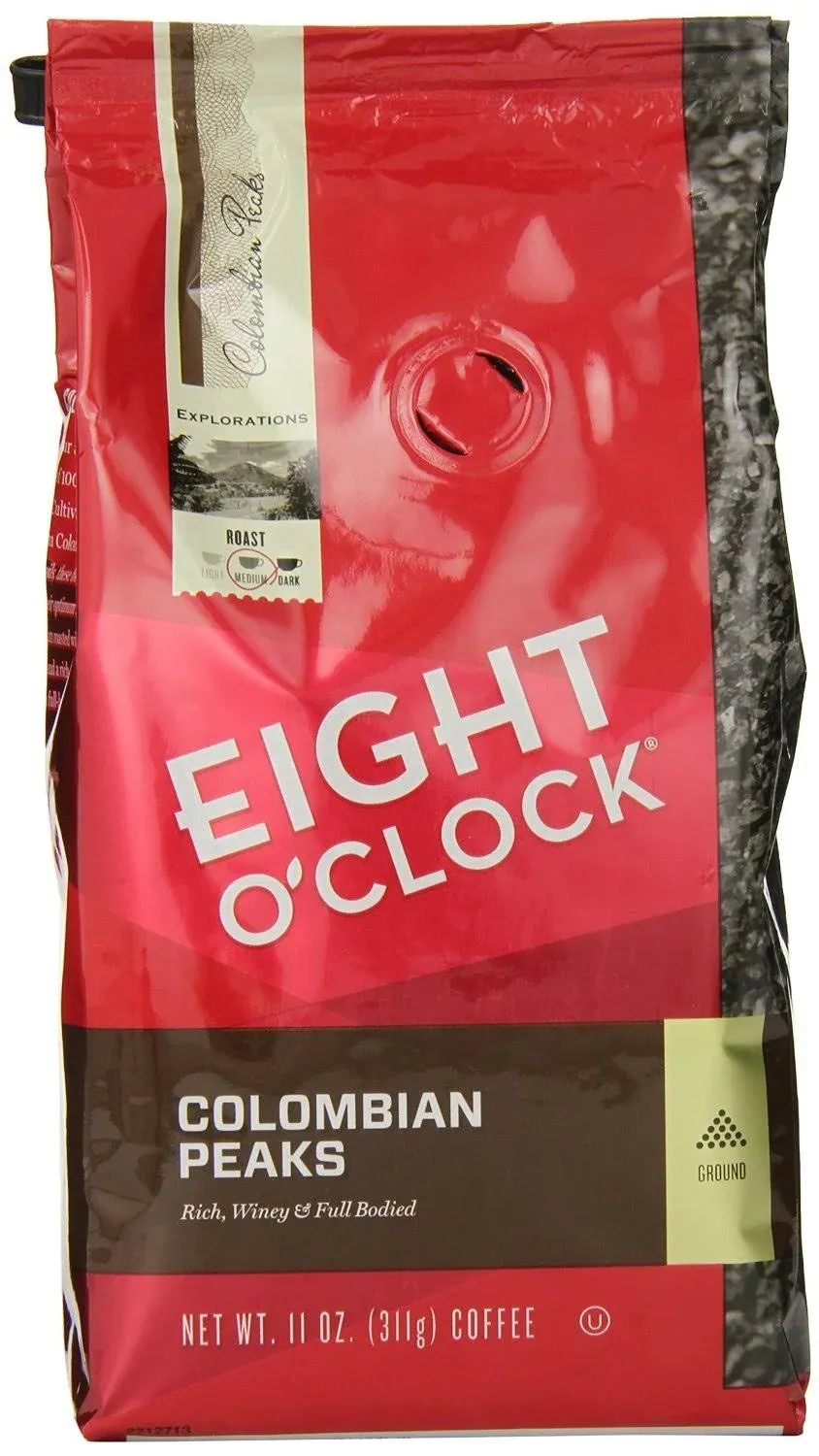 Eight Oclock - Colombian Peaks - Ground Coffee, 11-Ounce Bags (Pack of 2)