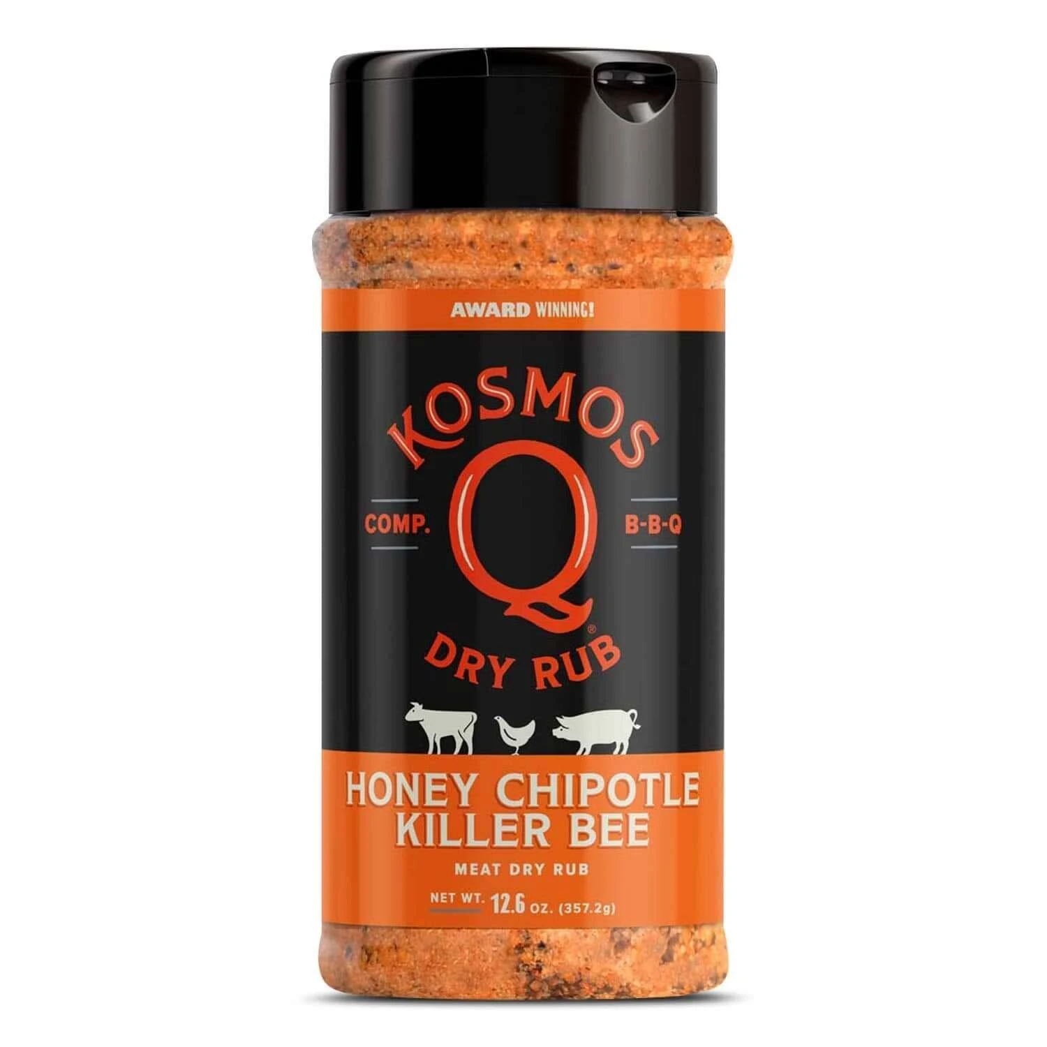 Kosmos Q Honey Chipotle Killer Bee Rub 12.6 oz.