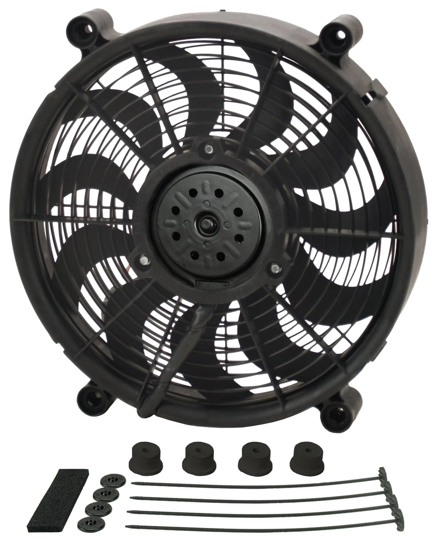 Derale 14" High Output Single RAD Pusher/ Puller Fan with Standard Mount Kit