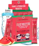 Key Nutrients Electrolytes Powder Packets - Refreshing Watermelon 20 Pack Hydration Packets - Travel Hydration Powder - No Sugar, No Calories, Gluten