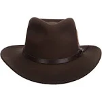 Scala Classico Men's Crushable Felt Outback Hat