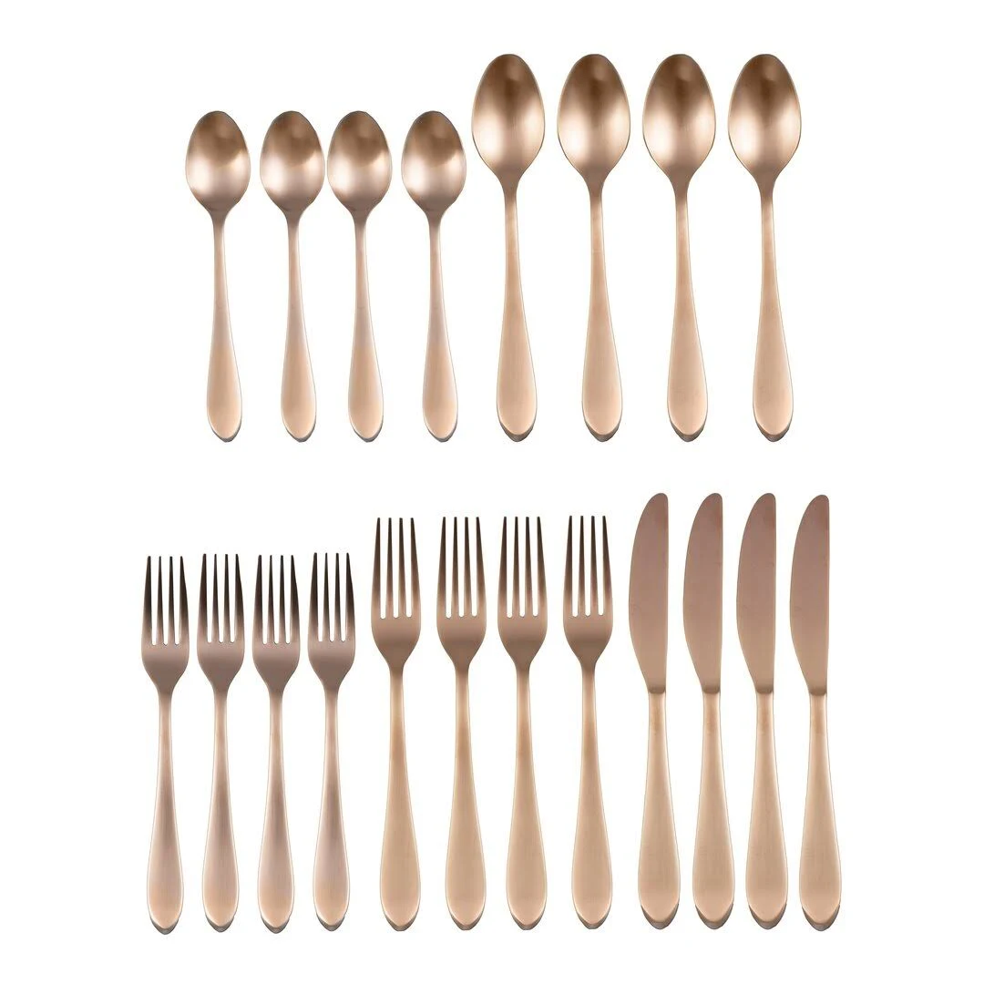 Fiesta Maraca 20-Piece Flatware Set, Service for 4 - Copper Satin