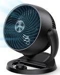  Fan for Bedroom, 12 Inches, 70ft Powerful Airflow, 28db Quiet Table Air Black