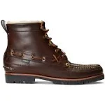 Ralph Lauren Men's Ranger Faux-Shearling-Lined Leather Boot - Size 13 in Chocolate Brown