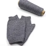 Imongol Pure Cashmere Women Men Unisex Fingerless Mittens Gloves Half Fingers ...