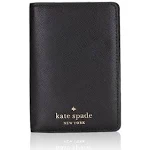 NWT Kate Spade WLR00142 Staci Passport Holder Black Saffiano Leather